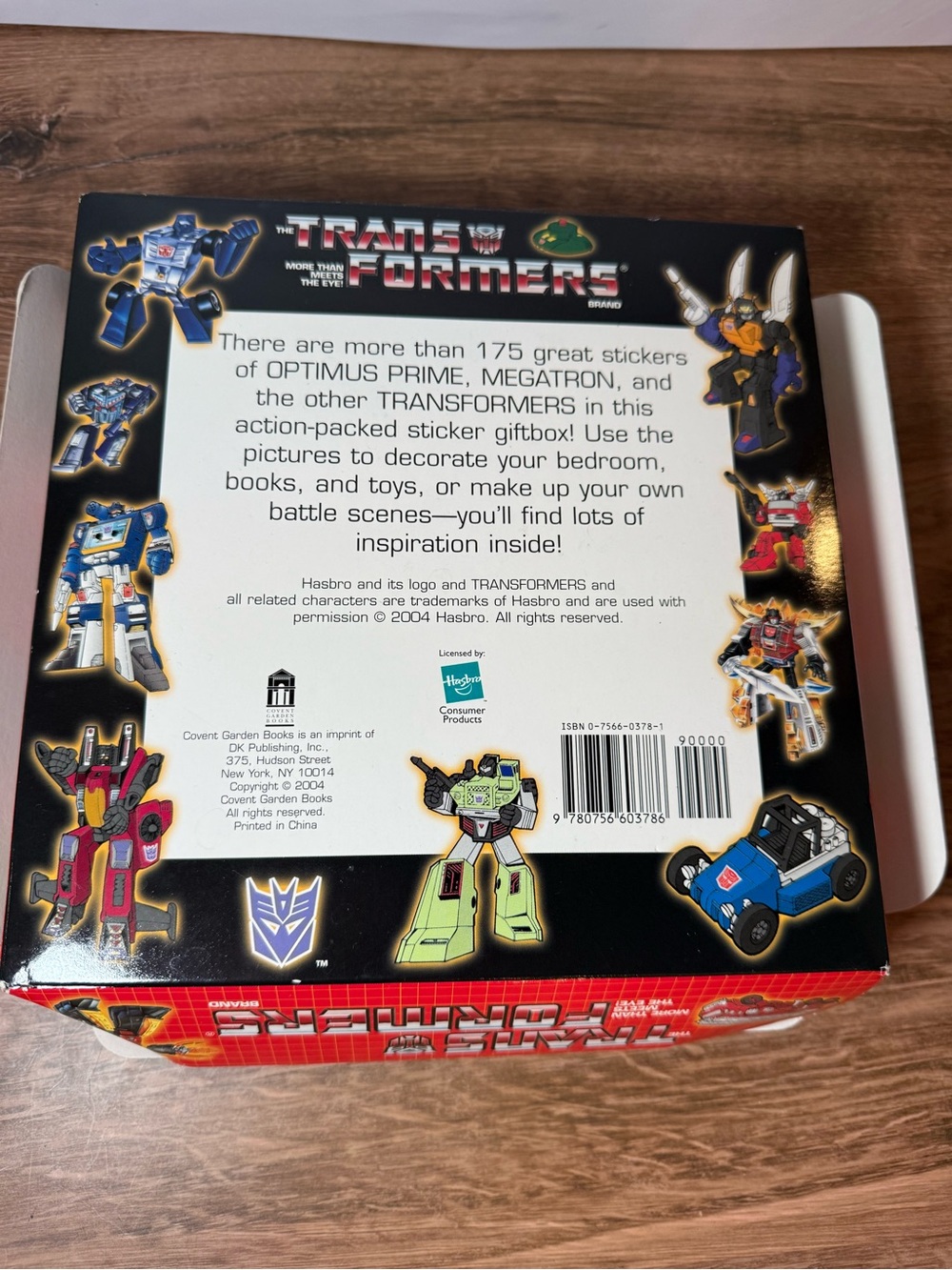 2004 Hasbro Transformers G1 Sticker Roll Box Set Incomplete - Picture 3 of 3